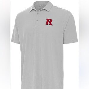 Men’s size xl Champion Light Gray Polo with Red Logo